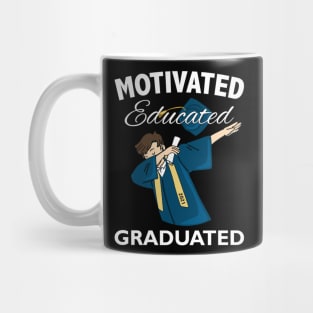 Motivated Educated Graduated 2021 Dabbing College Student Mug